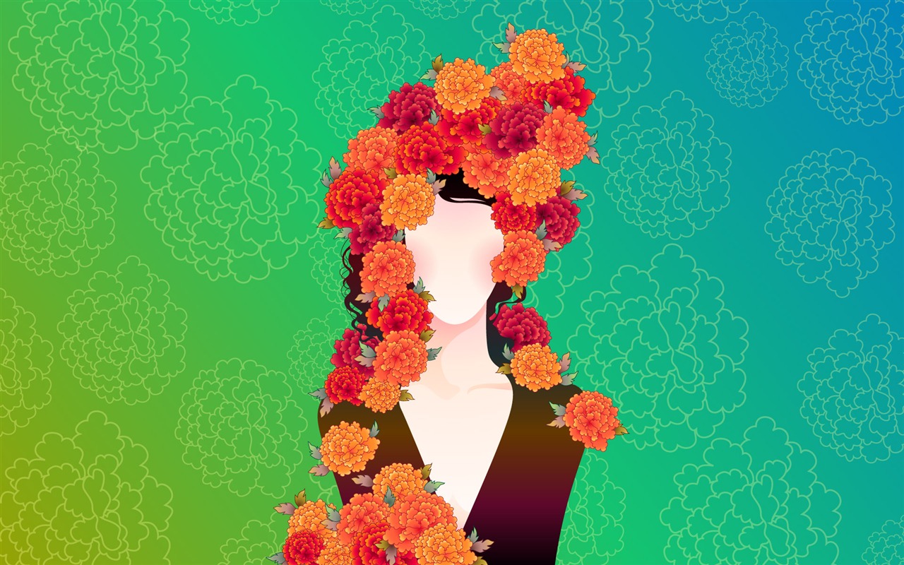 矢量女人花壁紙專輯(七) #20 - 1280x800