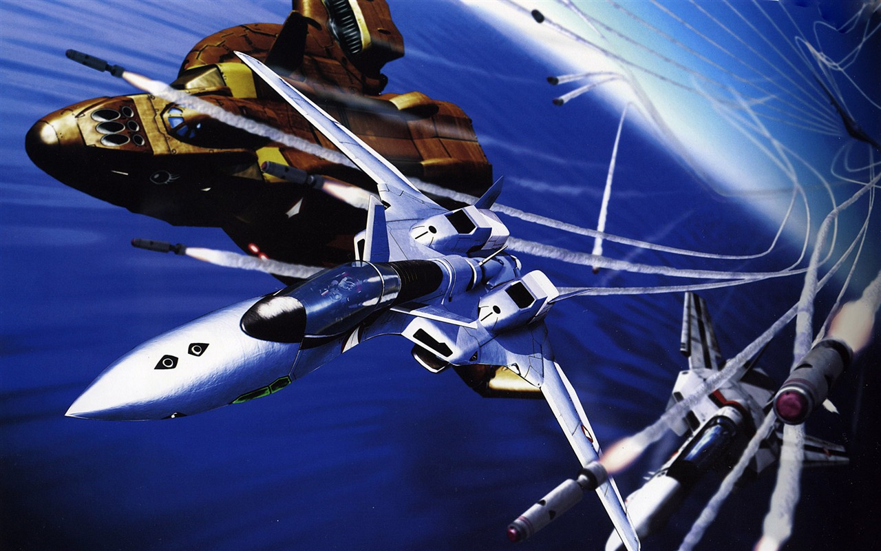 超時空要塞 戰鬥機壁紙(二) #1 - 1280x800
