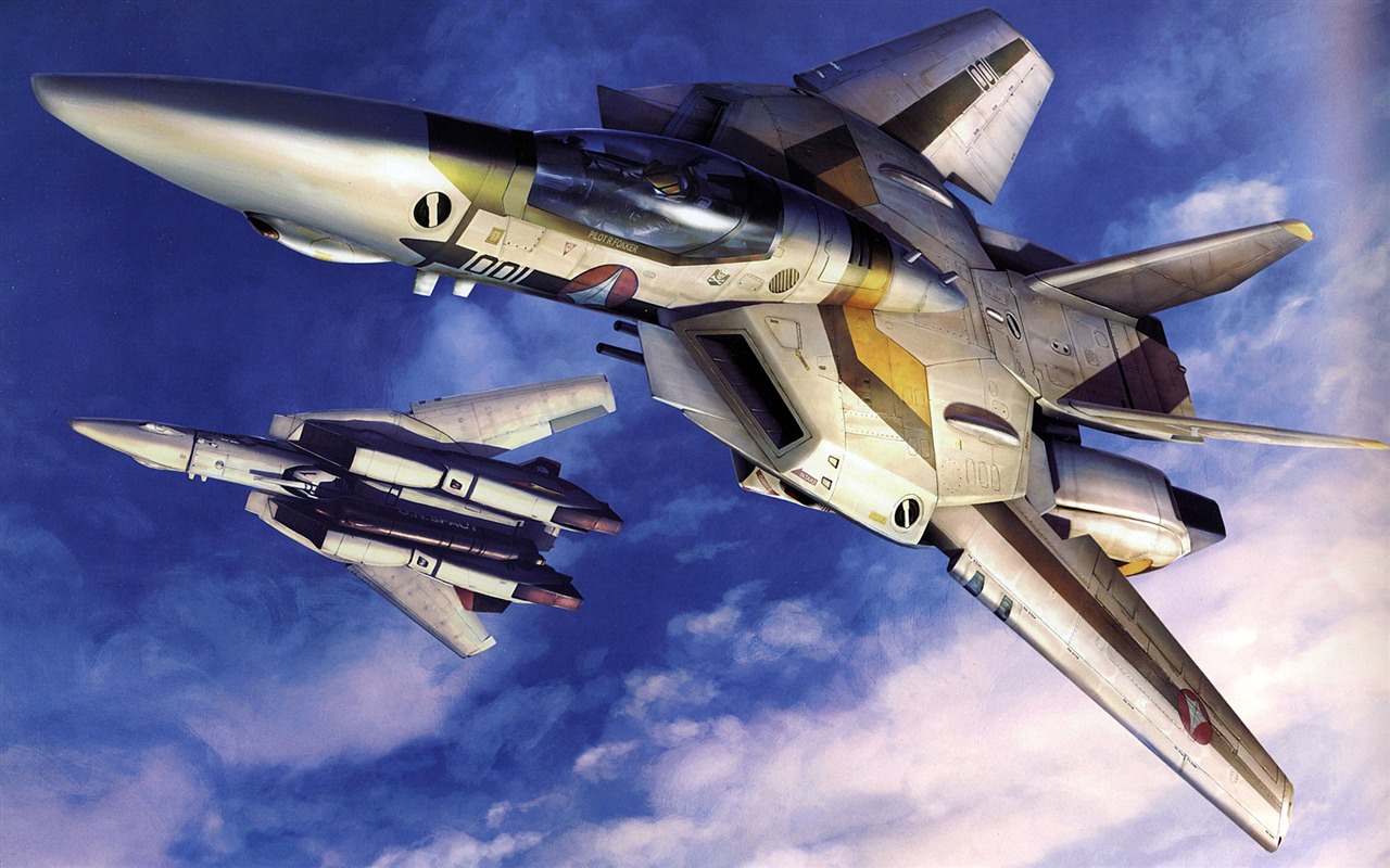 Fond d'écran de combat Macross (2) #2 - 1280x800