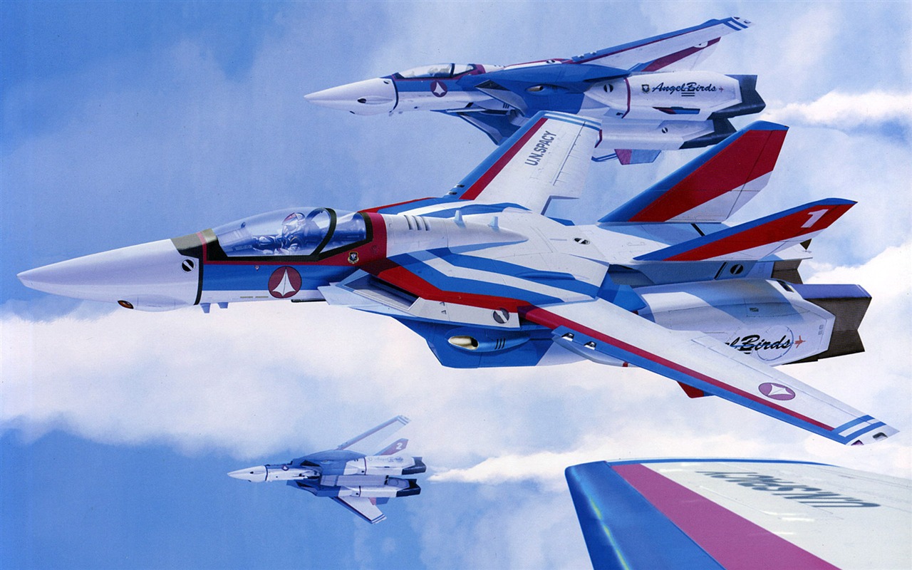 Fond d'écran de combat Macross (2) #12 - 1280x800