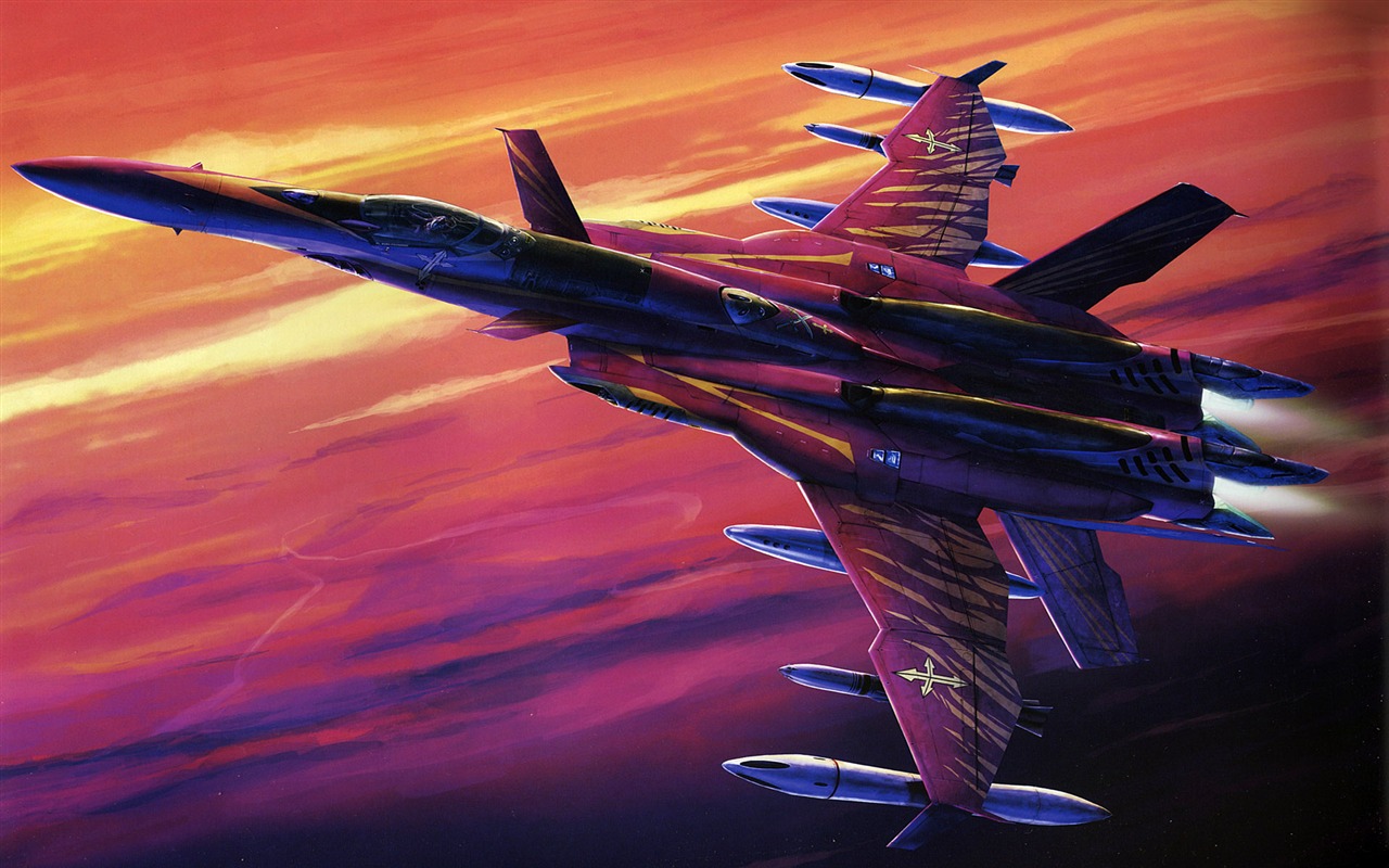 Macross fondo de pantalla de combate (2) #15 - 1280x800