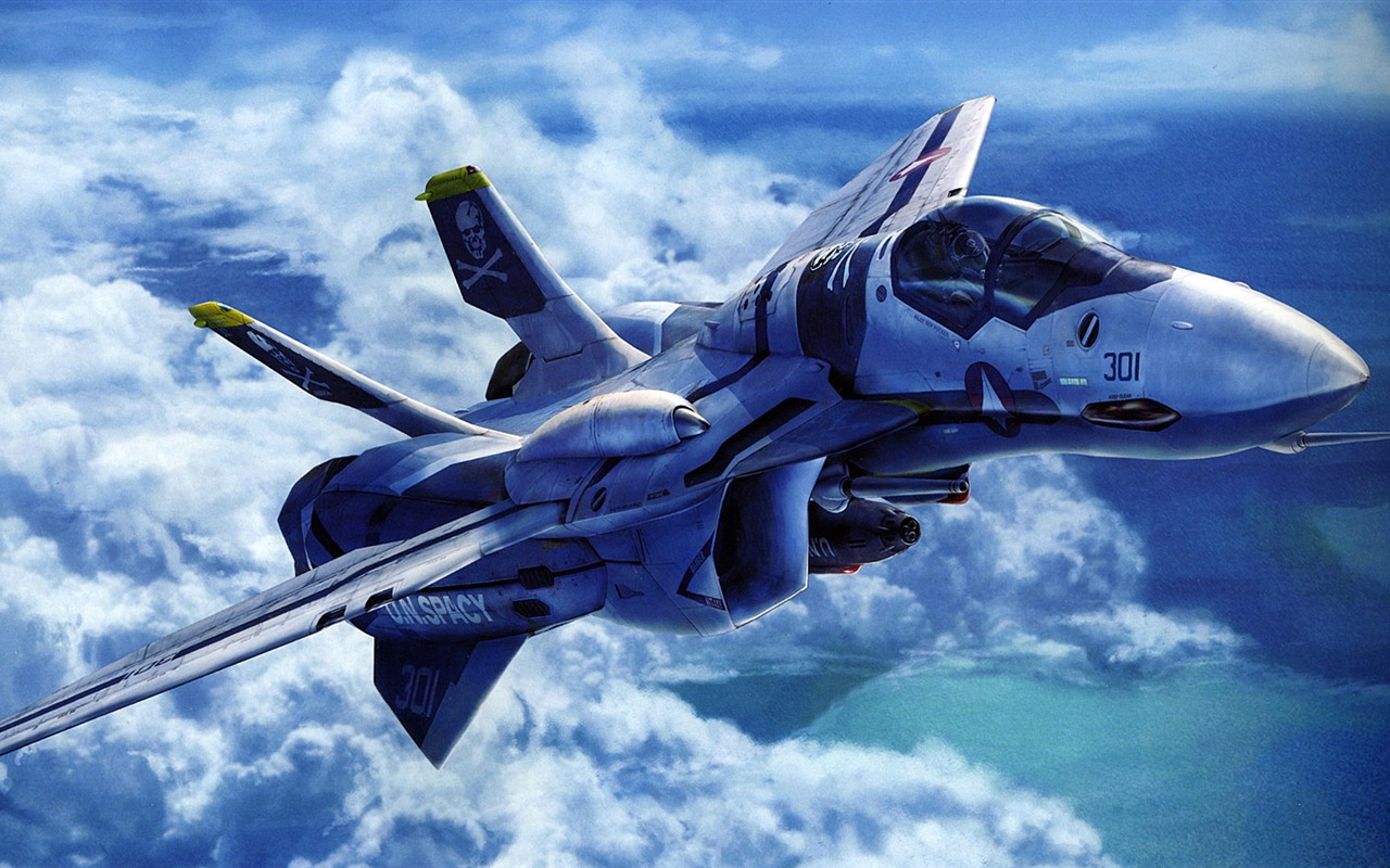 Macross fondo de pantalla de combate (1) #3 - 1280x800