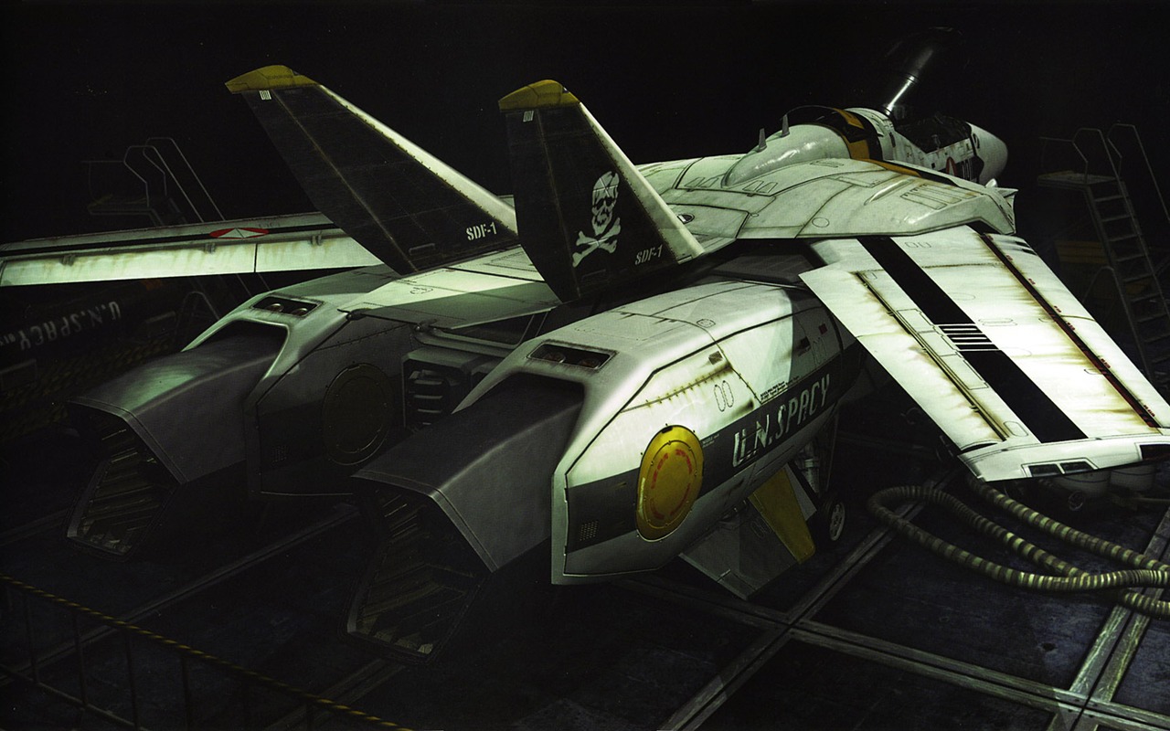 超時空要塞マクロスの戦闘機の壁紙(1) #8 - 1280x800