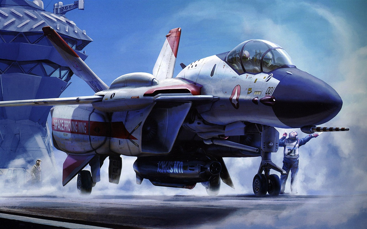 Fond d'écran de combat Macross (1) #20 - 1280x800