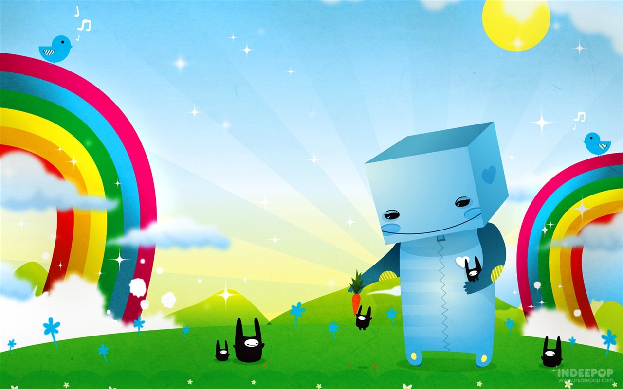Indeepop kreativní tapety ilustrace design #1 - 1280x800