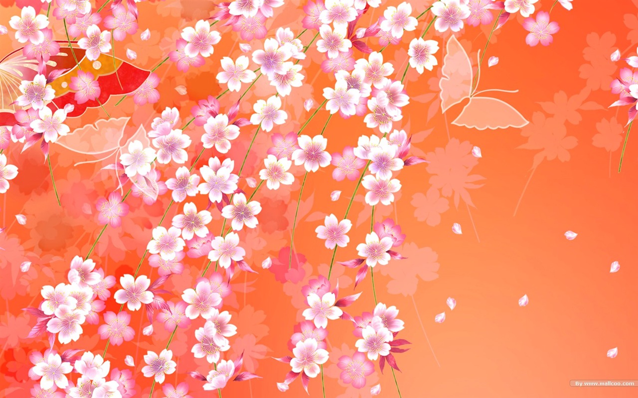 Japan style wallpaper pattern and color #1 - 1280x800