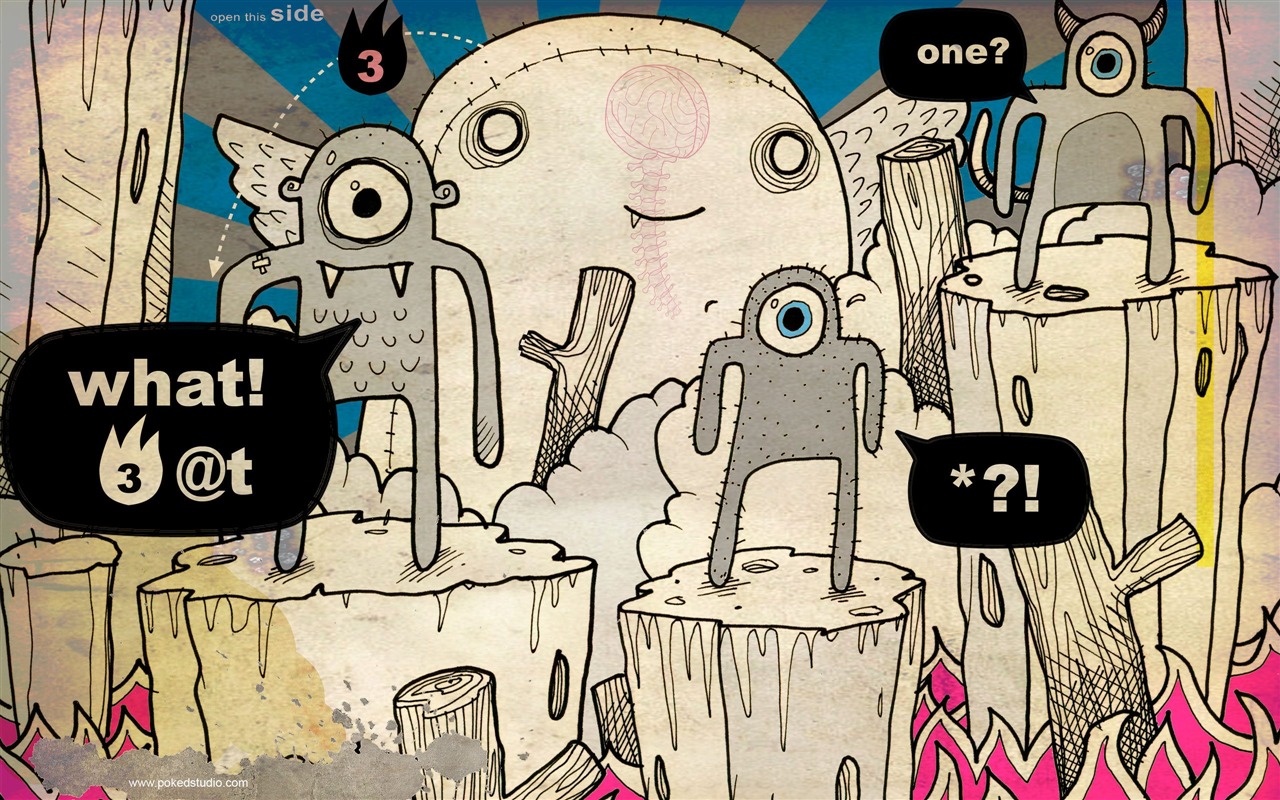 Poked Studio 潮流插畫設計壁紙 #4 - 1280x800