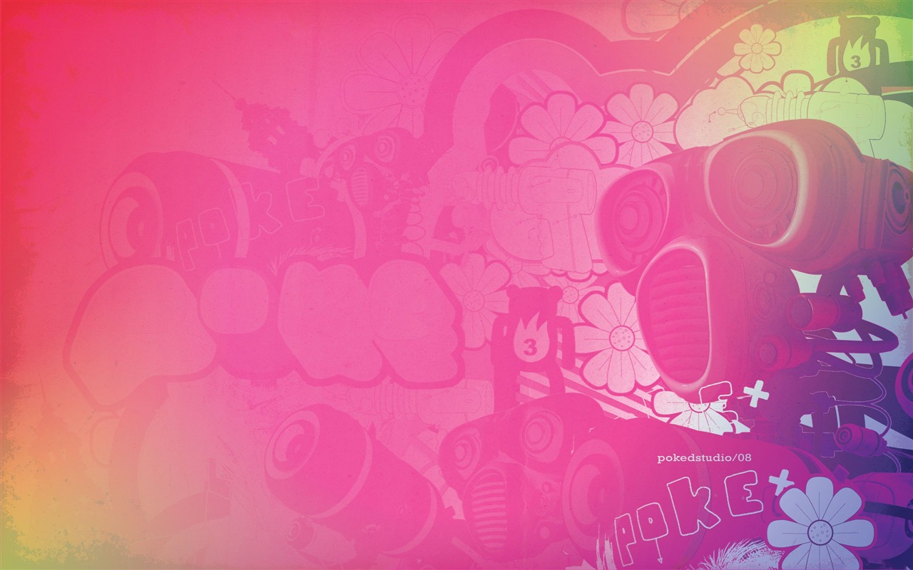 Poked Studio 潮流插畫設計壁紙 #13 - 1280x800