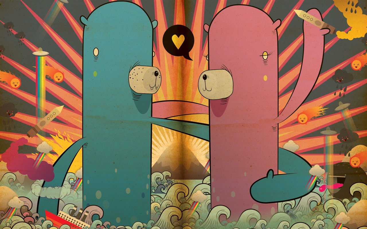 Poked Studio 潮流插畫設計壁紙 #16 - 1280x800