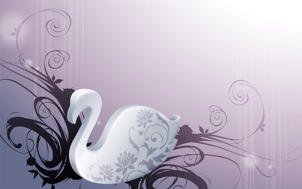 Three-dimensional design vector wallpaper #4 - 1280x800