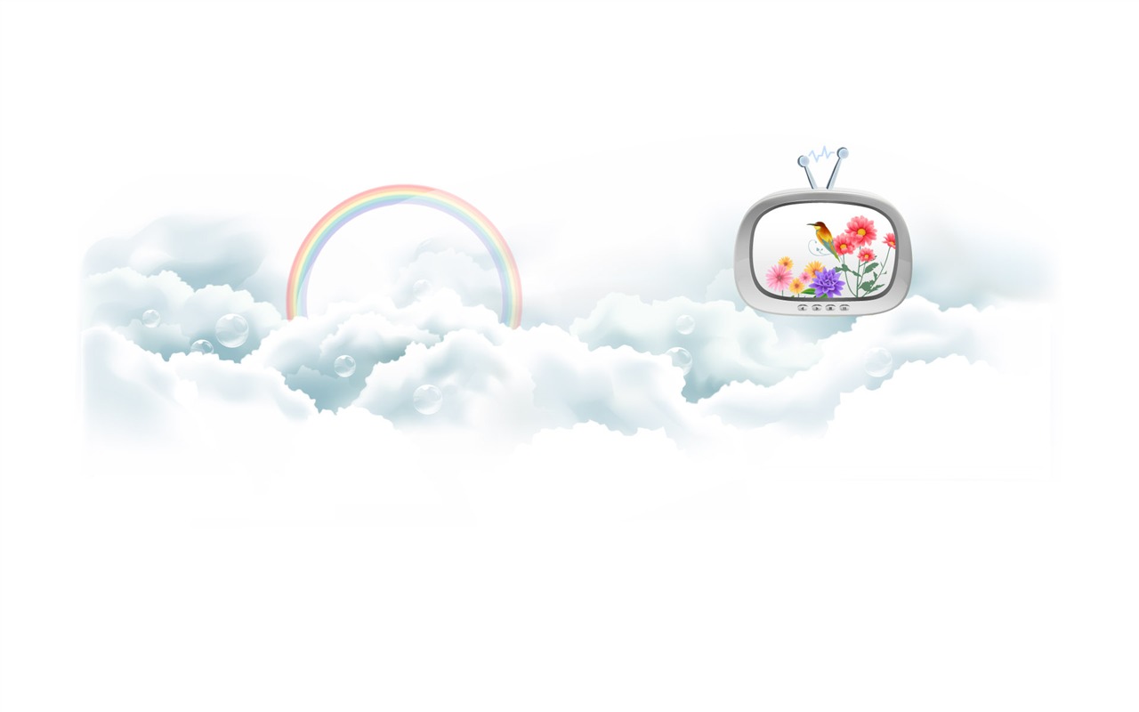 Three-dimensional design vector wallpaper #6 - 1280x800
