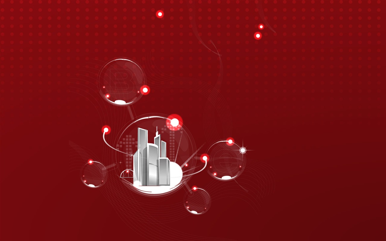 Three-dimensional design vector wallpaper #12 - 1280x800