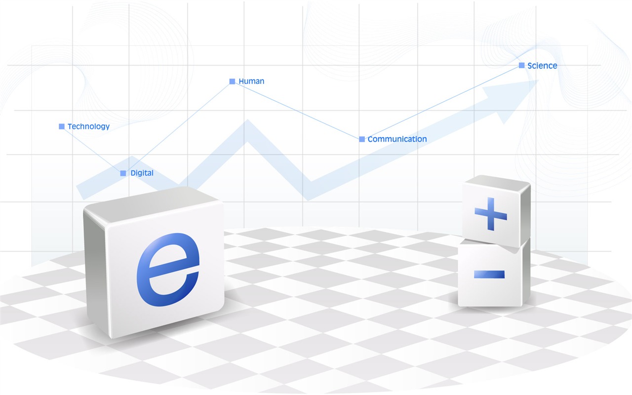 Three-dimensional design vector wallpaper (2) #6 - 1280x800