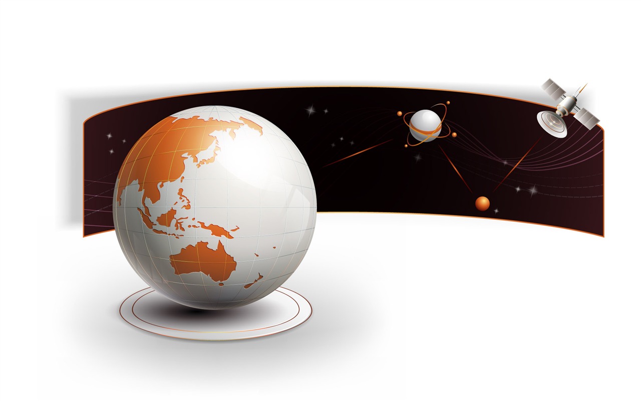 Three-dimensional design vector wallpaper (2) #8 - 1280x800