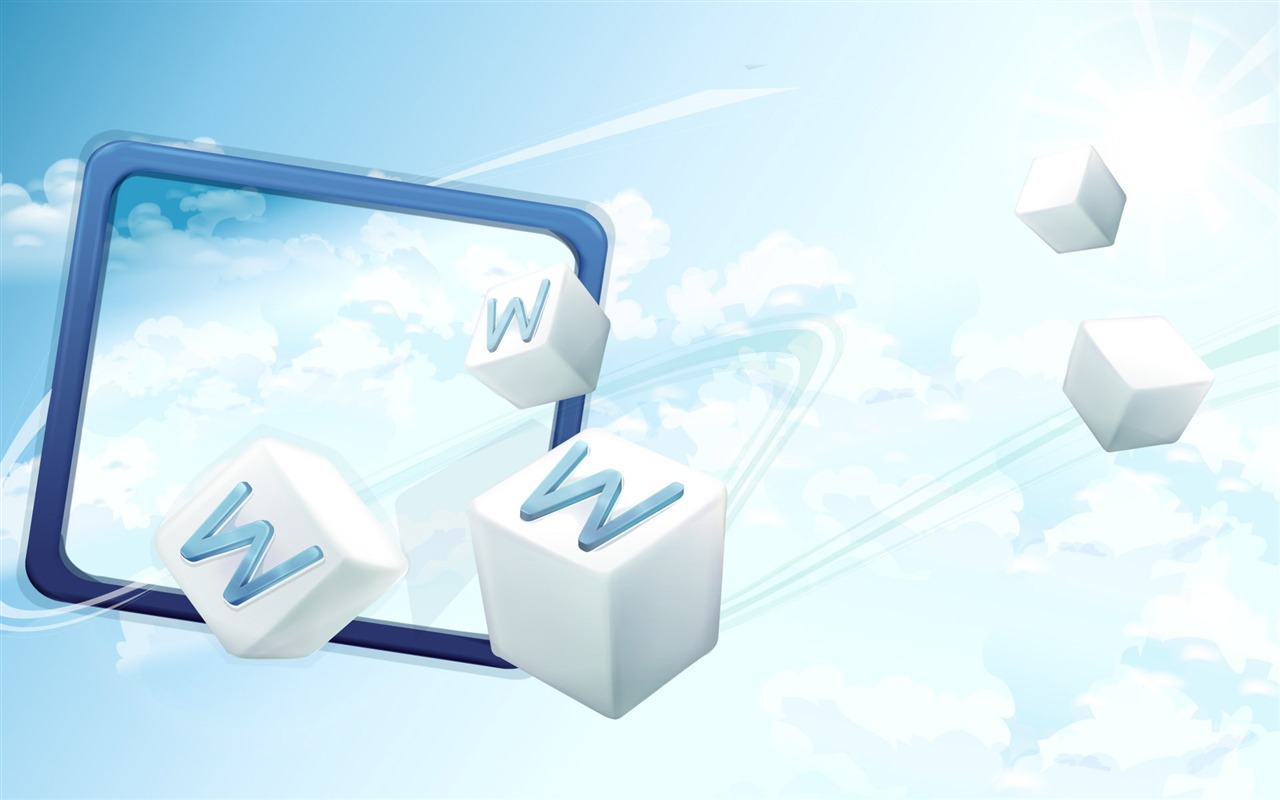 Three-dimensional design vector wallpaper (2) #14 - 1280x800
