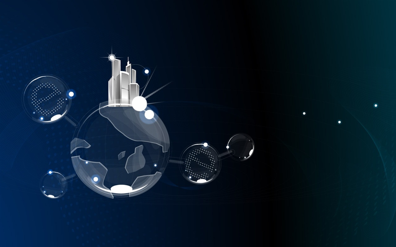 Three-dimensional design vector wallpaper (2) #16 - 1280x800