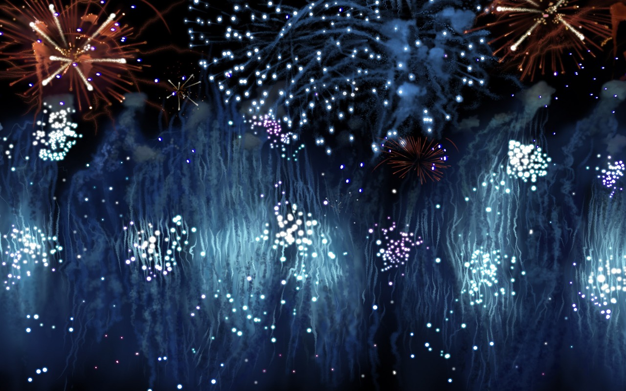 Colorful fireworks HD wallpaper #19 - 1280x800