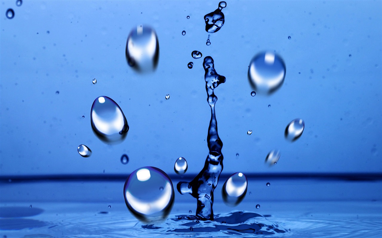 Colorful Water drops HD wallpaper #5 - 1280x800