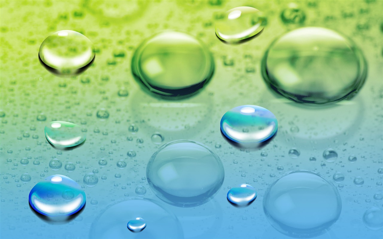 Colorful Water drops HD wallpaper #6 - 1280x800