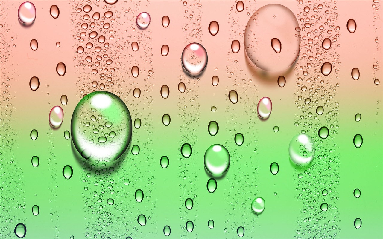 Colorful Water drops HD wallpaper #11 - 1280x800
