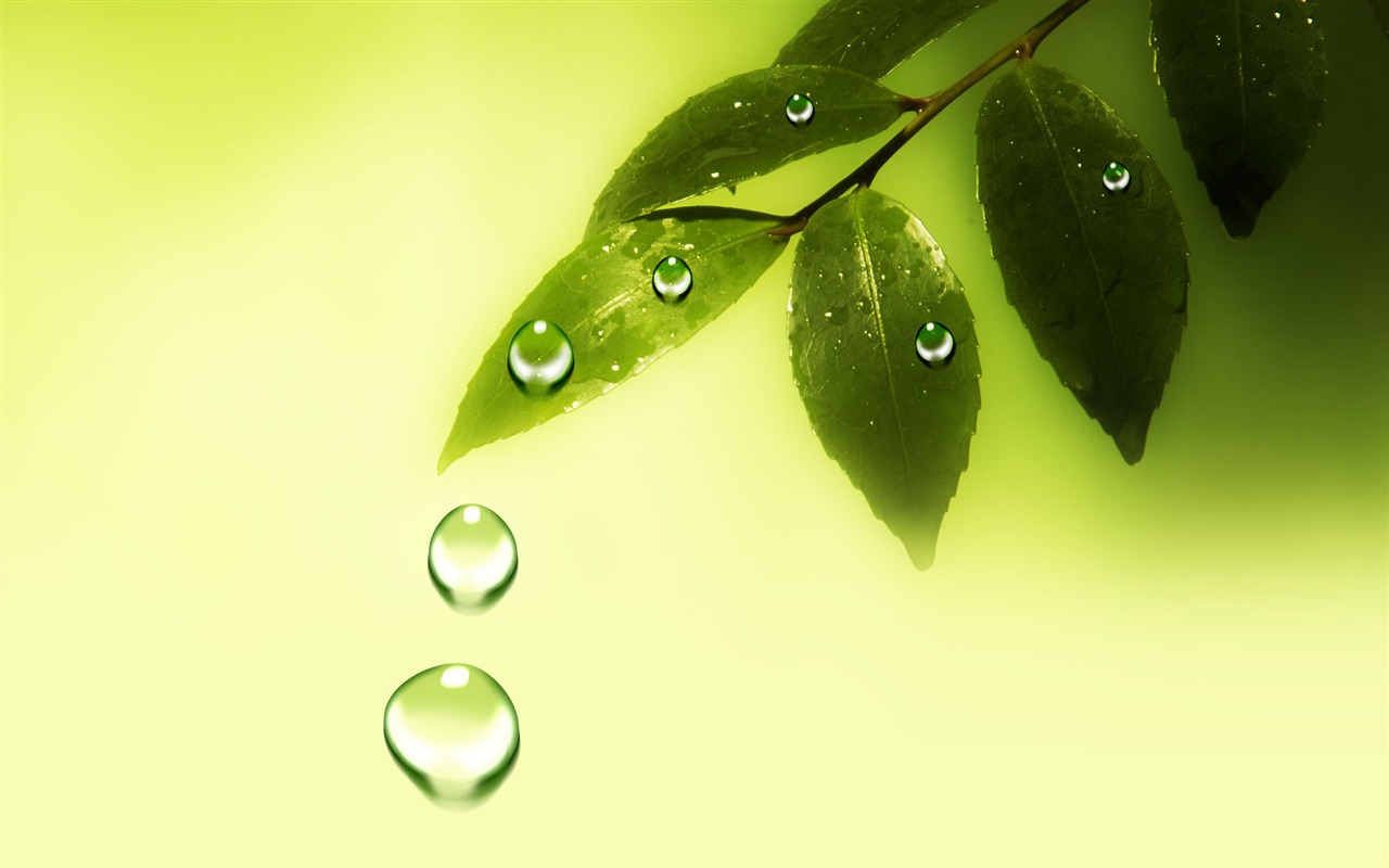 Colorful Water drops HD wallpaper #20 - 1280x800