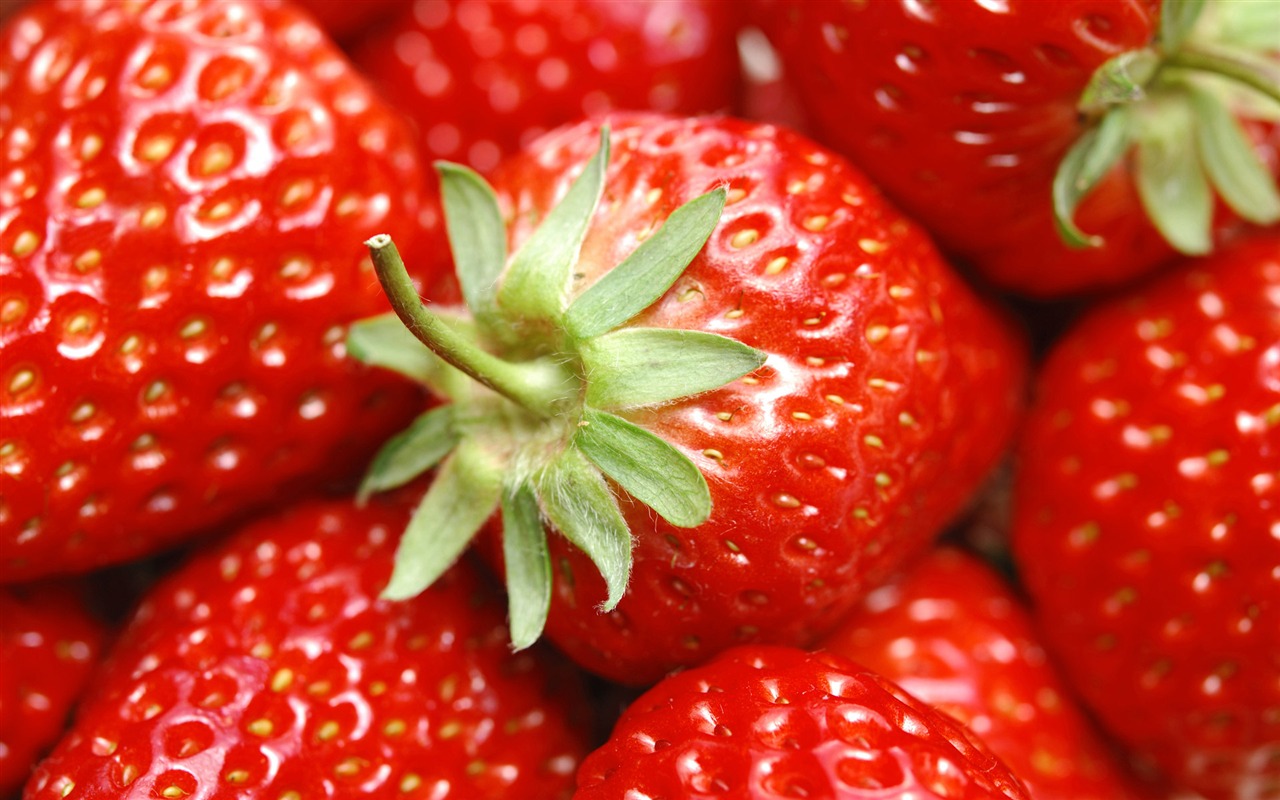fraises fraîches d'écran HD #1 - 1280x800