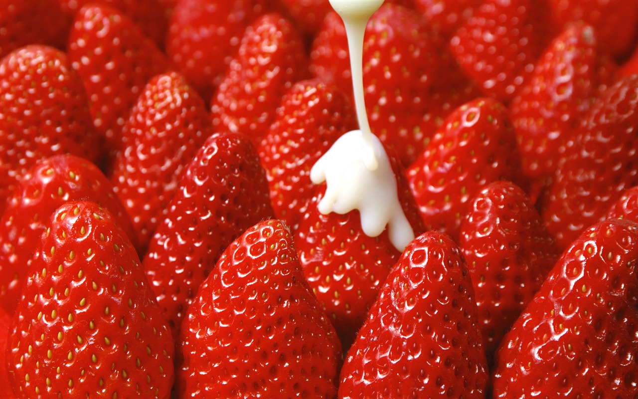 HD wallpaper fresh strawberries #16 - 1280x800