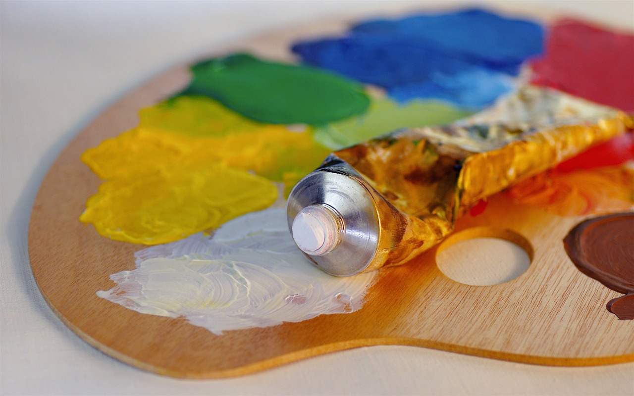 Colorful wallpaper paint brushes (1) #2 - 1280x800
