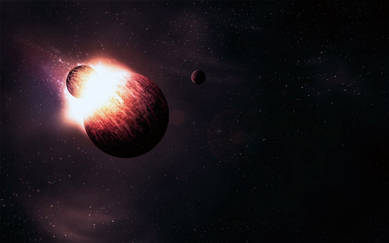 寬屏星空地球 壁紙(一) #5 - 1280x800