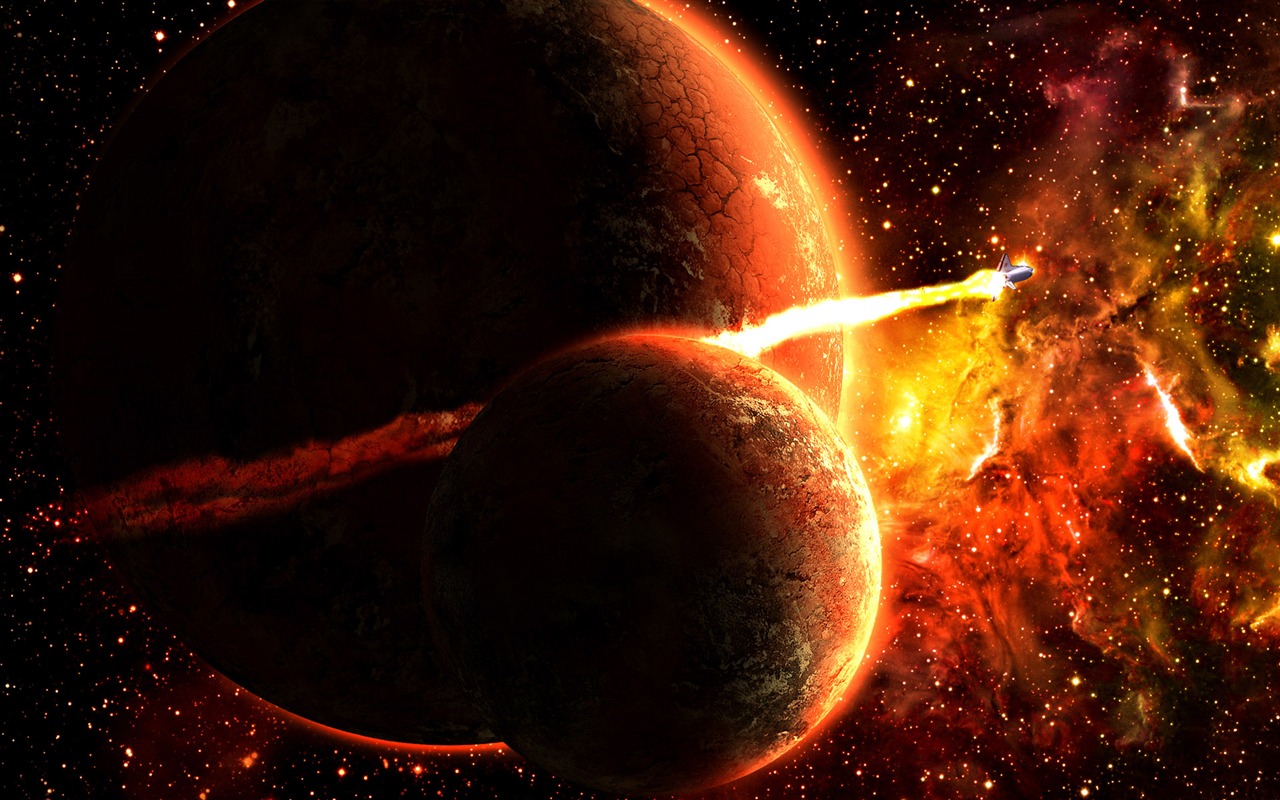 寬屏星空地球 壁紙(一) #17 - 1280x800