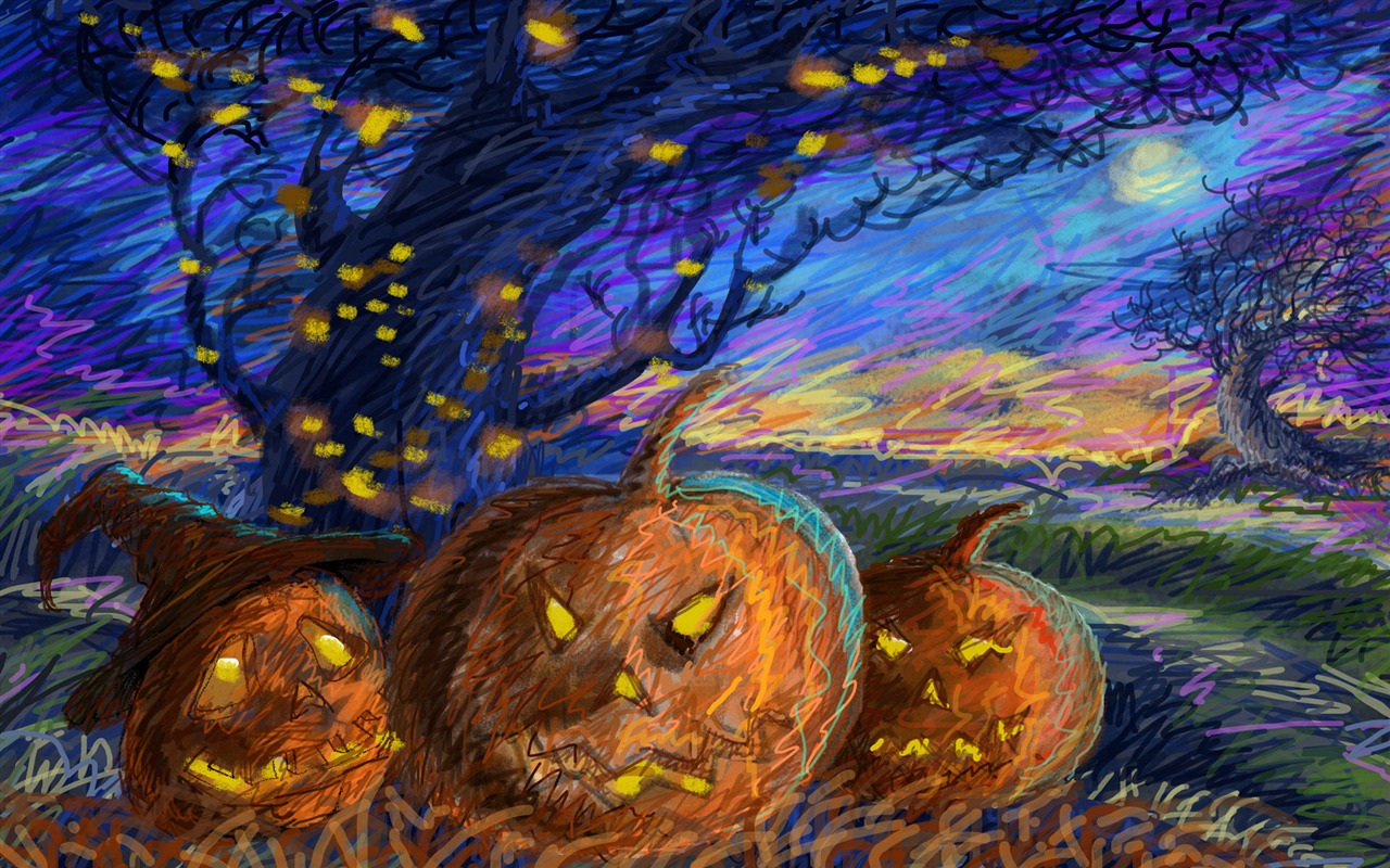 Halloween Téma Tapety na plochu (5) #2 - 1280x800