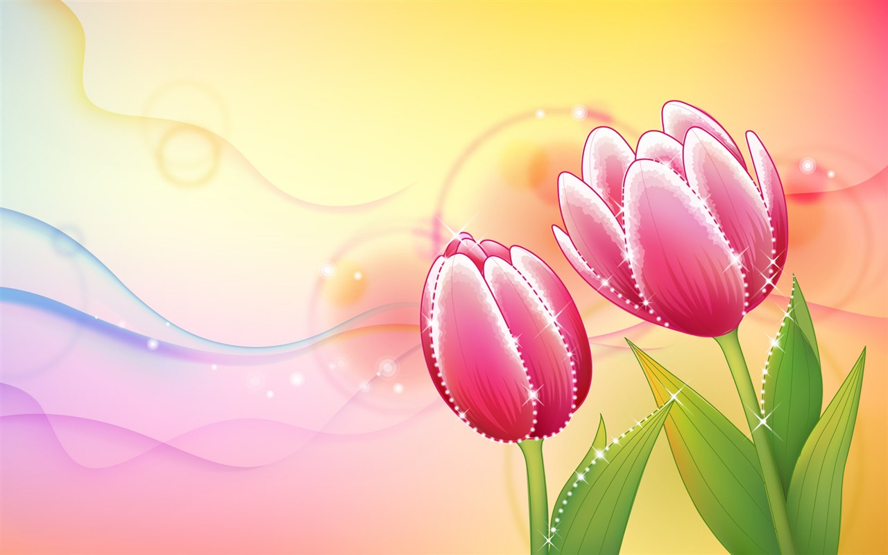 炫彩花紋 壁紙(七) #20 - 1280x800