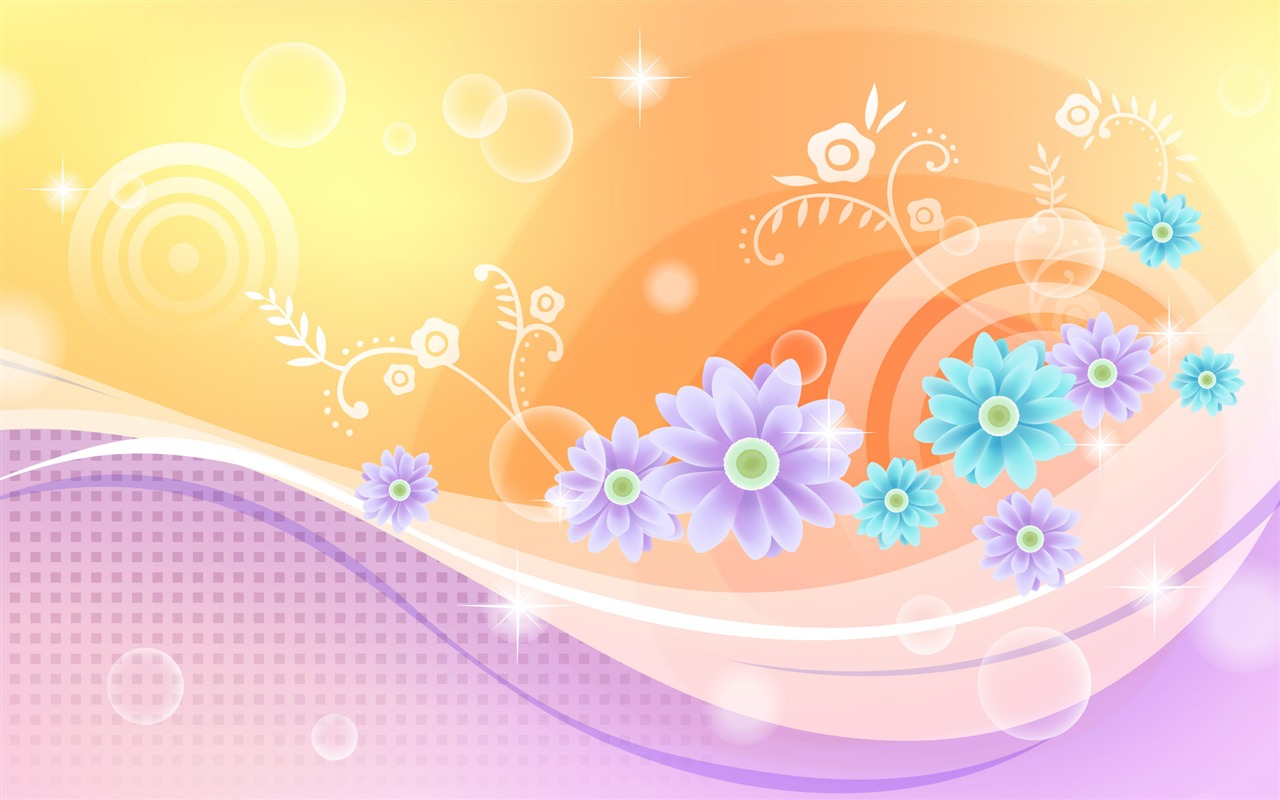 炫彩花紋 壁紙(八) #13 - 1280x800