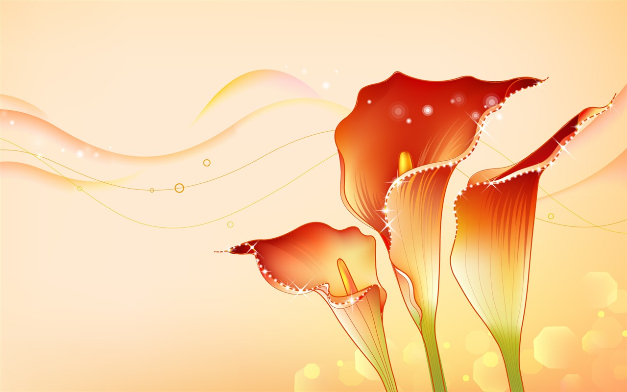 炫彩花紋 壁紙(八) #19 - 1280x800