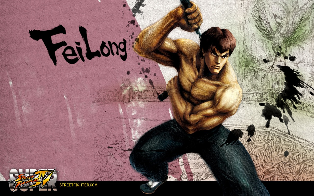 Super Street Fighter 4 Ink chinesischen Stil Tapete #8 - 1280x800