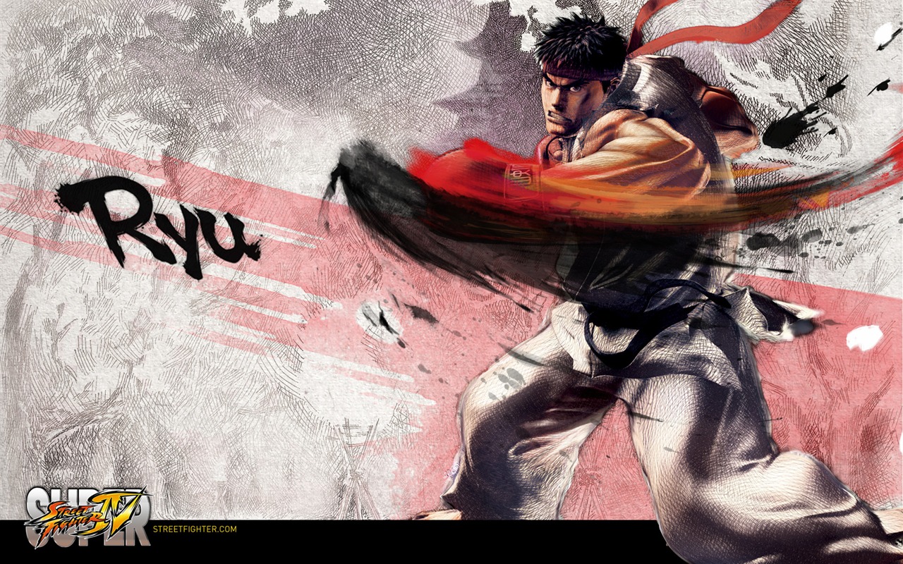 Super Street Fighter 4 Ink chinesischen Stil Tapete #17 - 1280x800