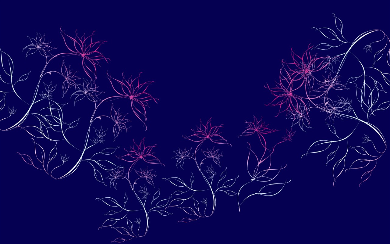 炫彩花紋 壁紙(十) #10 - 1280x800
