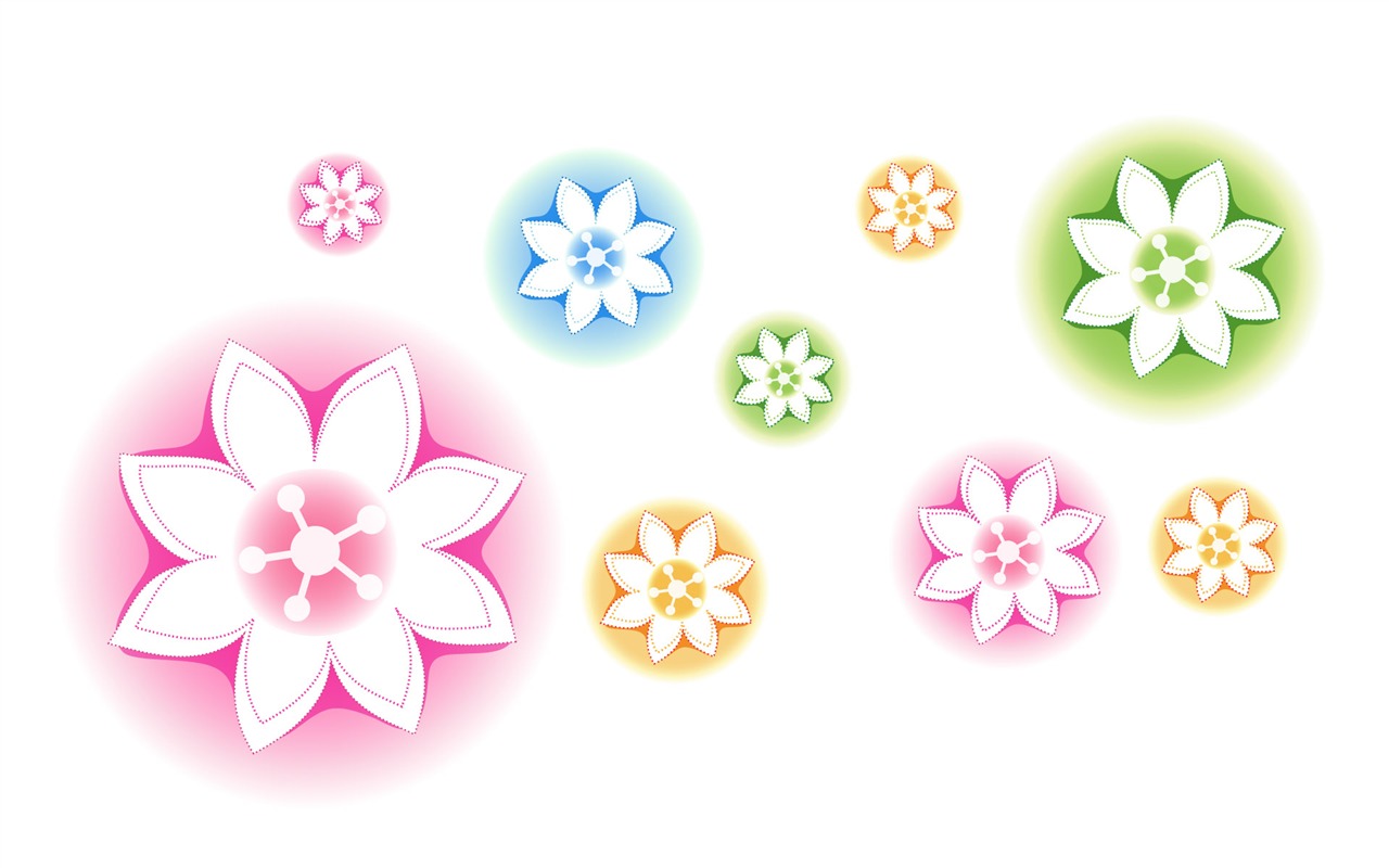 炫彩花紋 壁紙(十) #11 - 1280x800