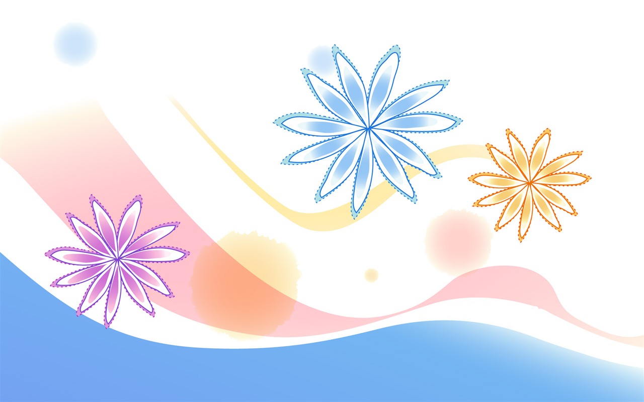 炫彩花紋 壁紙(十) #12 - 1280x800