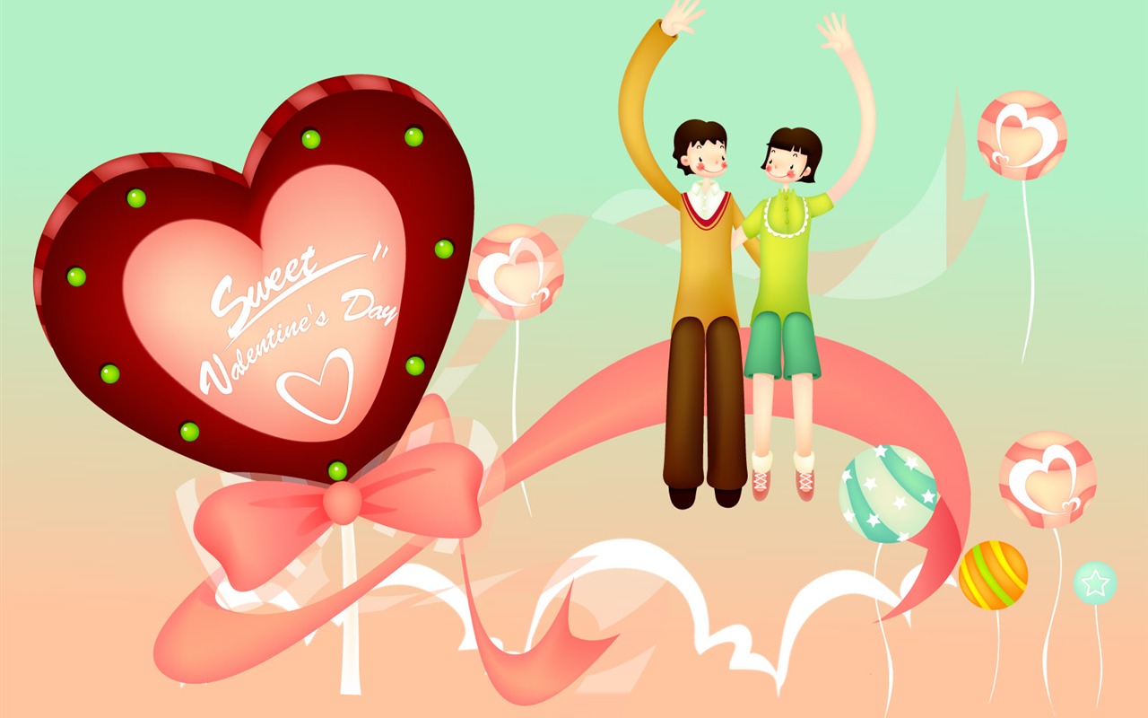 Vector Valentinstag #2 - 1280x800