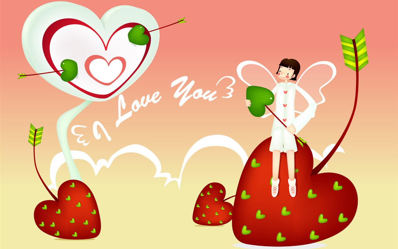 Vector Valentinstag #5 - 1280x800