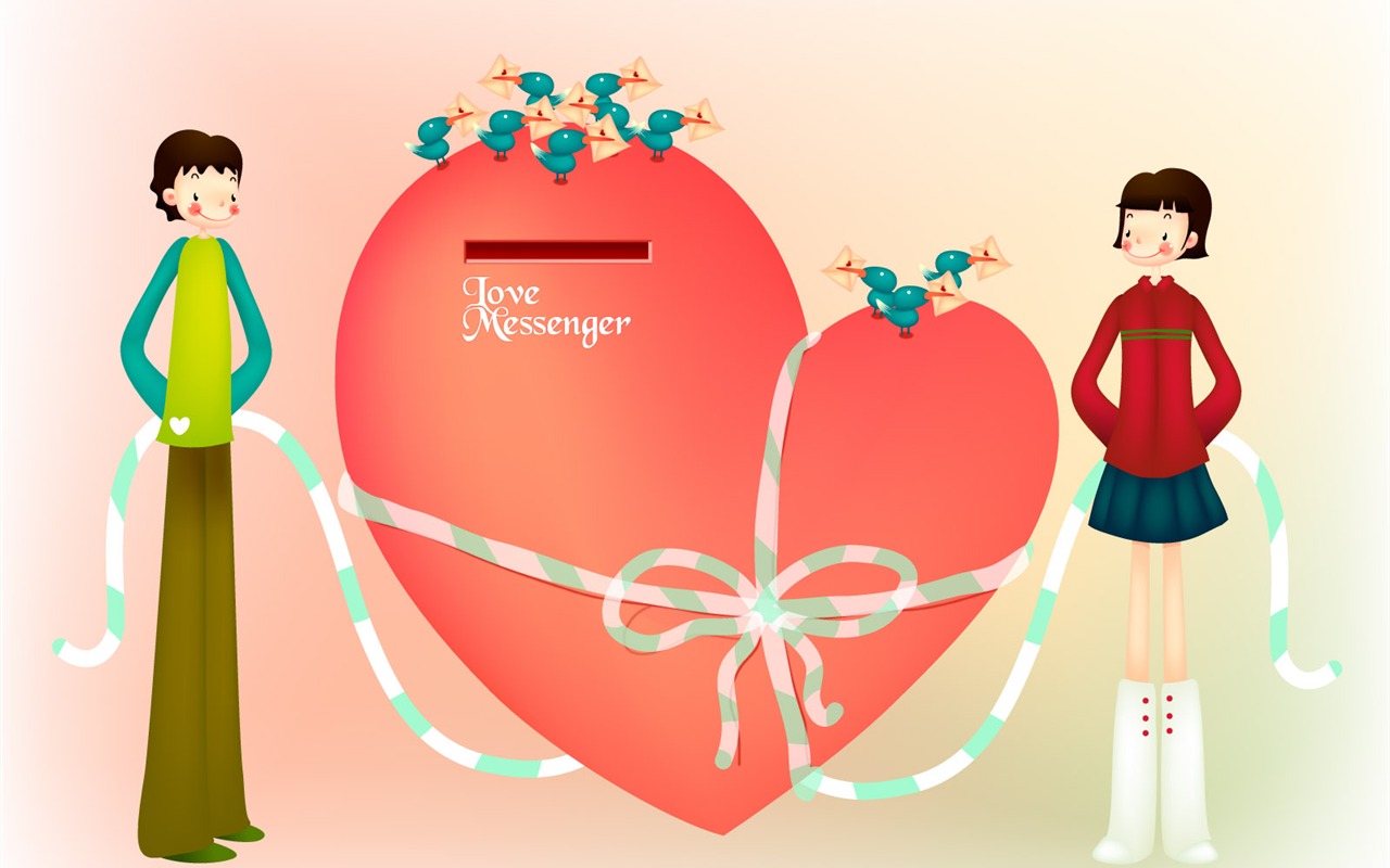 Vector Valentine's Day #8 - 1280x800