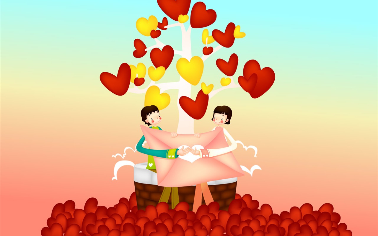 Valentine's Day Vector #9 - 1280x800