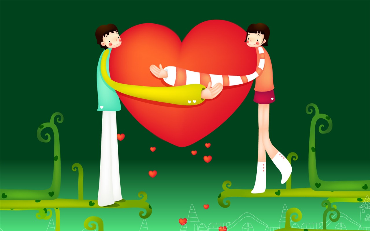 Vector Valentinstag #18 - 1280x800