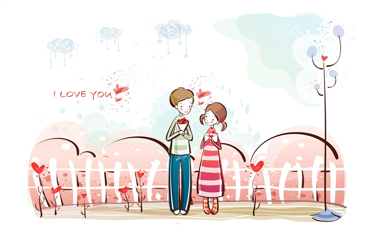 Cartoon Valentinstag Wallpaper (1) #14 - 1280x800