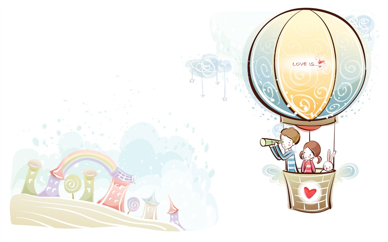Cartoon Valentine's Day wallpapers (1) #18 - 1280x800