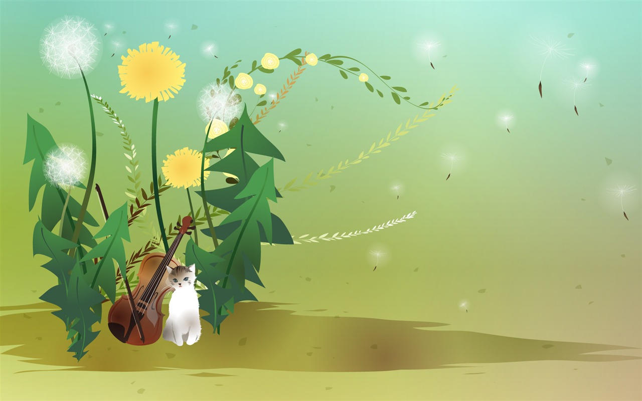 Vector fantasy landscape #2 - 1280x800