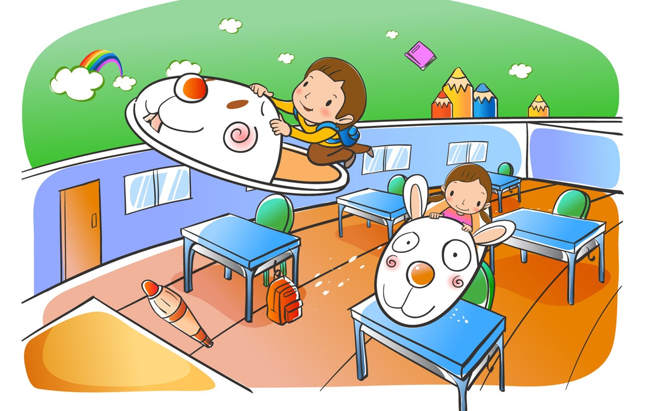 矢量卡通童年 壁紙(二) #6 - 1280x800