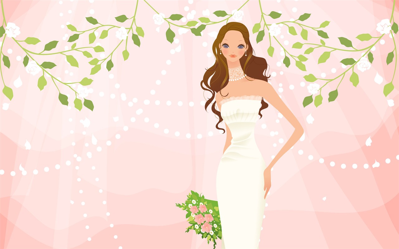 Vector wallpaper wedding bride (1) #8 - 1280x800