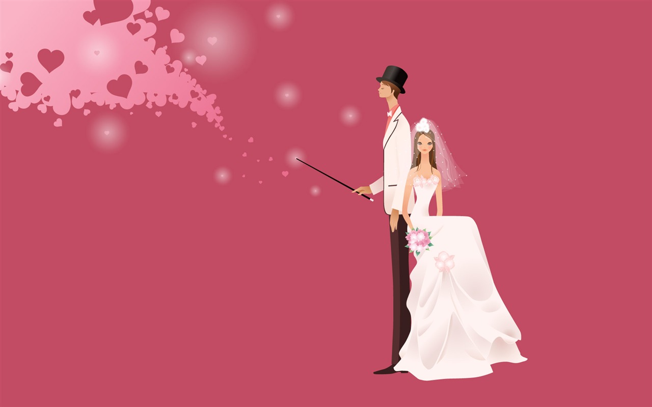 Vector wallpaper wedding bride (1) #14 - 1280x800